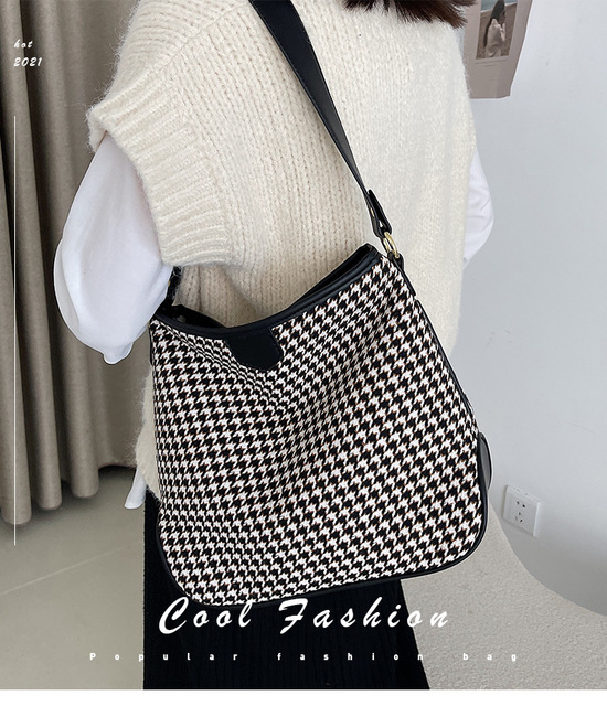 Luksusowa moda: Projektantka torba na ramię 2021 dla kobiet, proste płóciennego wzoru - Wianko - 16