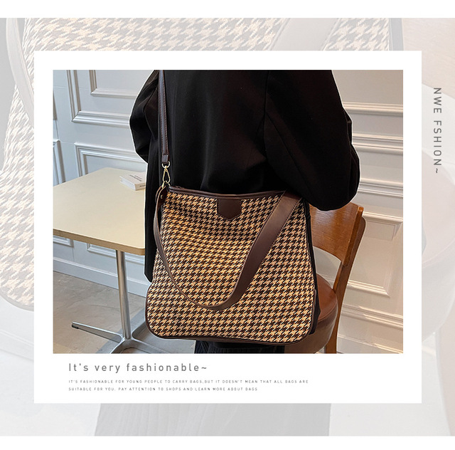 Luksusowa moda: Projektantka torba na ramię 2021 dla kobiet, proste płóciennego wzoru - Wianko - 17