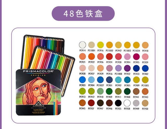 Zestaw 72 150 kredki Prismacolor miękki rdzeń ołówek artystyczny- Profesjonalne kredki artystyczne Colores Crayon De Couleur - Wianko - 32