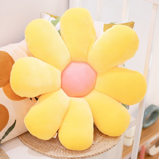 Daisy pluszowa poduszka roślinna 50-80cm, realistyczna, żółta/różowa/beżowa - Wianko - 6