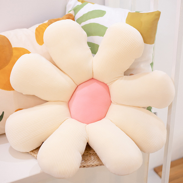 Daisy pluszowa poduszka roślinna 50-80cm, realistyczna, żółta/różowa/beżowa - Wianko - 11