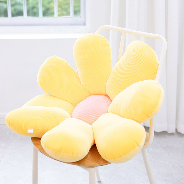 Daisy pluszowa poduszka roślinna 50-80cm, realistyczna, żółta/różowa/beżowa - Wianko - 3