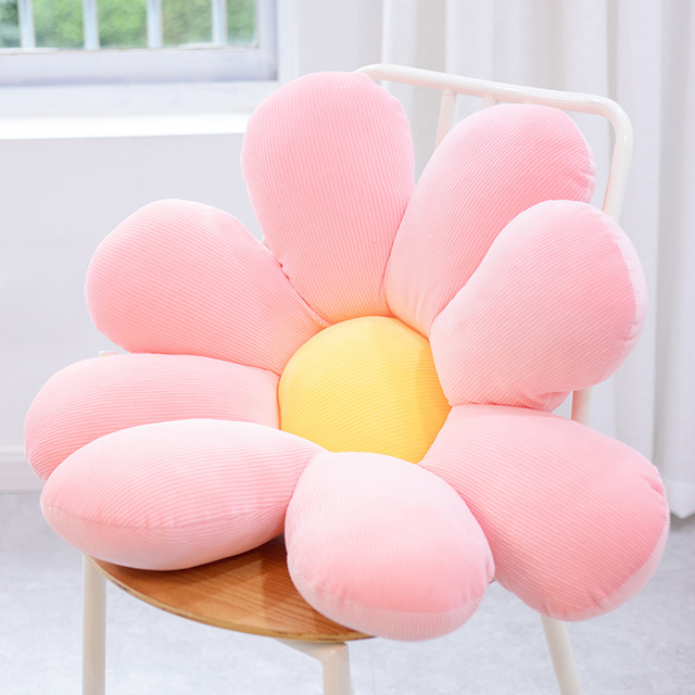 Daisy pluszowa poduszka roślinna 50-80cm, realistyczna, żółta/różowa/beżowa - Wianko - 31