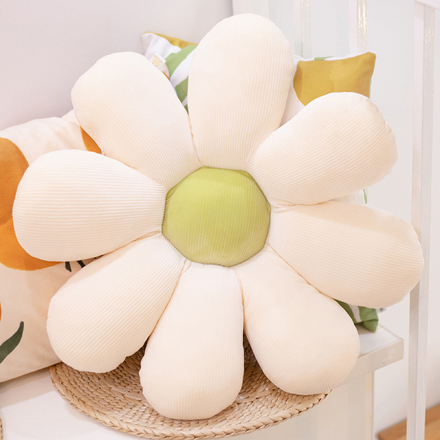 Daisy pluszowa poduszka roślinna 50-80cm, realistyczna, żółta/różowa/beżowa - Wianko - 8