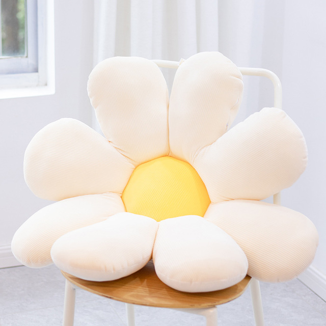 Daisy pluszowa poduszka roślinna 50-80cm, realistyczna, żółta/różowa/beżowa - Wianko - 32