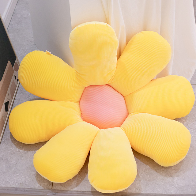 Daisy pluszowa poduszka roślinna 50-80cm, realistyczna, żółta/różowa/beżowa - Wianko - 27