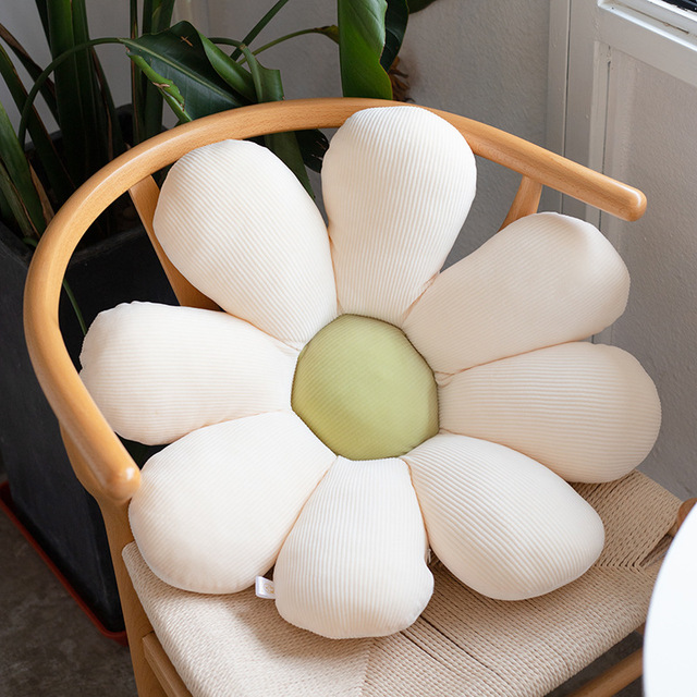 Daisy pluszowa poduszka roślinna 50-80cm, realistyczna, żółta/różowa/beżowa - Wianko - 21