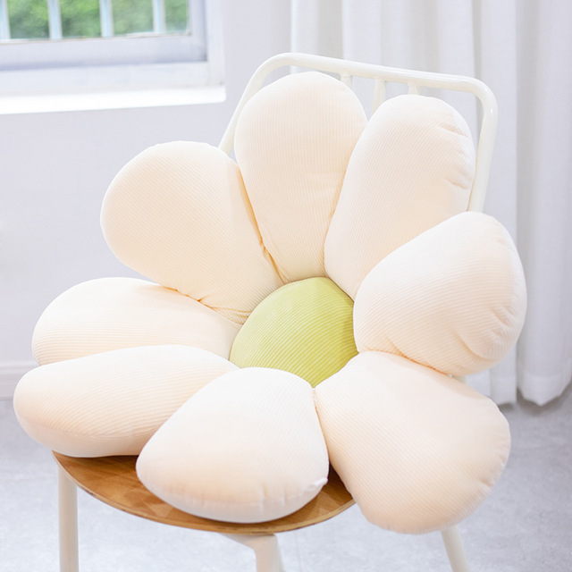 Daisy pluszowa poduszka roślinna 50-80cm, realistyczna, żółta/różowa/beżowa - Wianko - 4