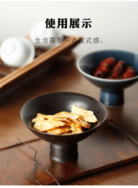 Talerz na przekąski ceramiczny wysokiej jakości, chiński, nowoczesny, do podawania ciast, owoców i przekąsek na stolikach, biurkach i w restauracjach - Wianko - 7