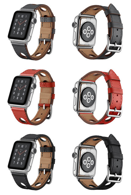 Pasek z naturalnej skóry do Apple Watch 4/5 - 44mm/40mm/42mm/38mm - Wianko - 5