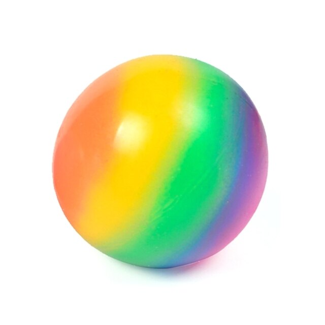 Kolorowe Rainbow piłki stresowe 900C - miękka pianka TPR, wyciskanie Squishy Stress Relief, dla dzieci i dorosłych - Wianko - 2