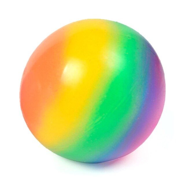 Kolorowe Rainbow piłki stresowe 900C - miękka pianka TPR, wyciskanie Squishy Stress Relief, dla dzieci i dorosłych - Wianko - 4