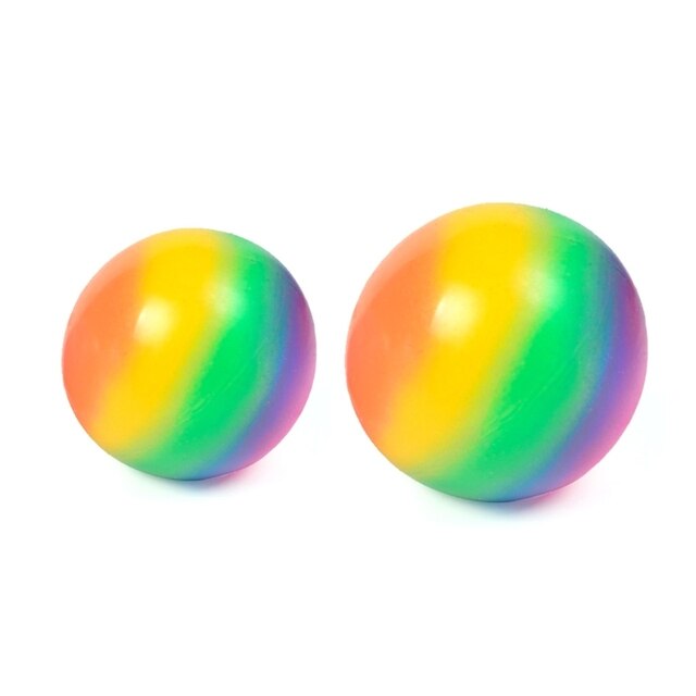 Kolorowe Rainbow piłki stresowe 900C - miękka pianka TPR, wyciskanie Squishy Stress Relief, dla dzieci i dorosłych - Wianko - 1