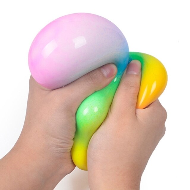 Kolorowe Rainbow piłki stresowe 900C - miękka pianka TPR, wyciskanie Squishy Stress Relief, dla dzieci i dorosłych - Wianko - 8
