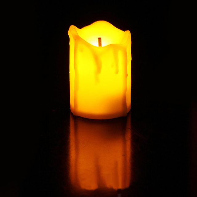 12/24 sztuki świece LED bezpłomieniowe do herbaty, migotanie, dekoracja na Boże Narodzenie, Sylwestra, ślub - Wianko - 12