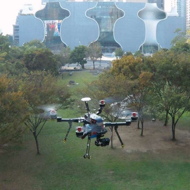 Składany czteroosiowy zestaw DH600 z lekkim i przenośnym szkieletem UAV z włókna węglowego dla dronów RC - Wianko - 6