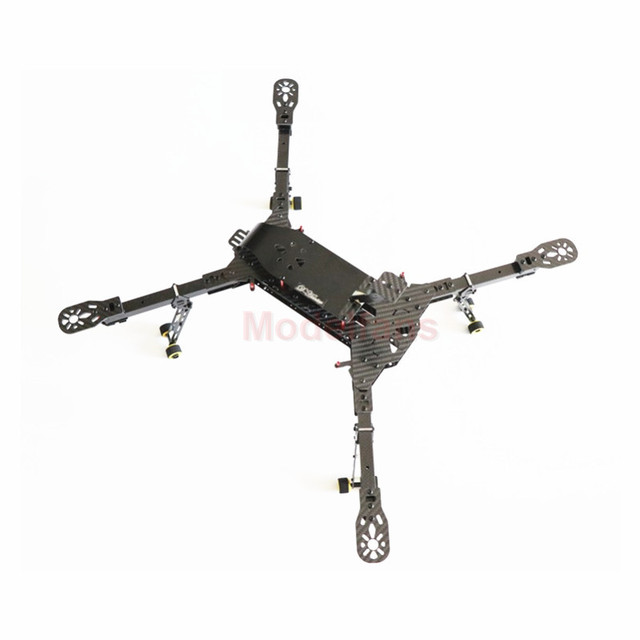 Składany czteroosiowy zestaw DH600 z lekkim i przenośnym szkieletem UAV z włókna węglowego dla dronów RC - Wianko - 3