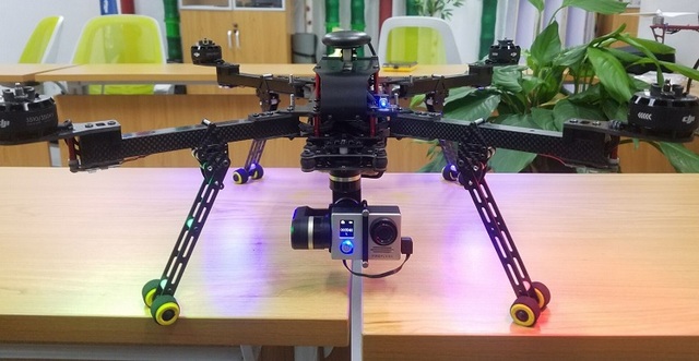 Składany czteroosiowy zestaw DH600 z lekkim i przenośnym szkieletem UAV z włókna węglowego dla dronów RC - Wianko - 9