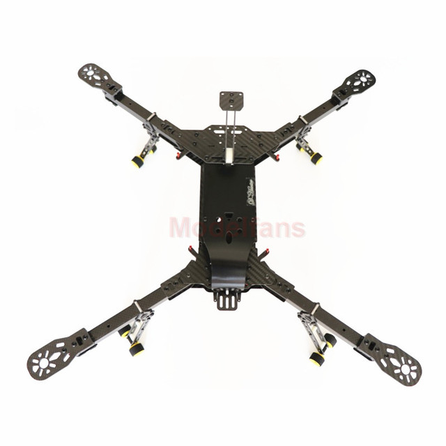 Składany czteroosiowy zestaw DH600 z lekkim i przenośnym szkieletem UAV z włókna węglowego dla dronów RC - Wianko - 1