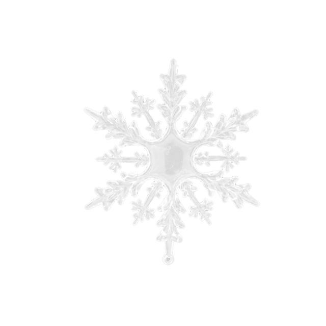 Kryształowy wisiorek z płatkami śniegu - dekoracja świąteczna do zawieszenia - Wianko - 2