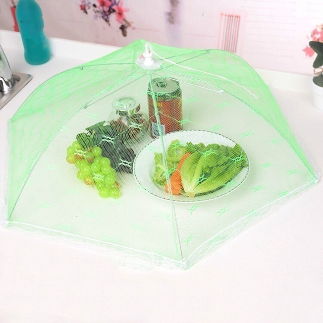 Pokrowiec na żywność z ochroną przeciwko muchom i komarom - pokrywa na parasol, do posiłków na piknik i pojemników używana w domu, gadżet kuchenny - Wianko - 8
