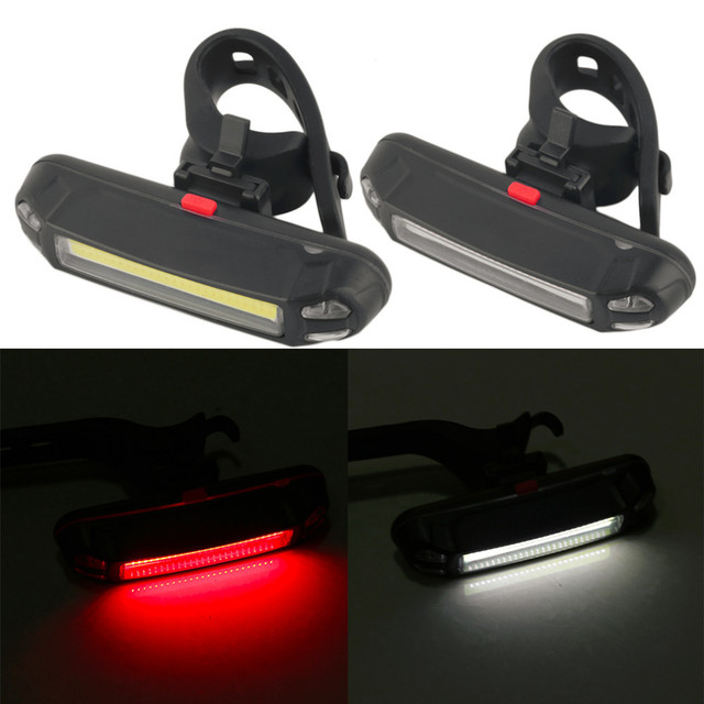 Lampa tylne rowerowa z ładowaniem USB, wodoodporna - LED - Wianko - 24