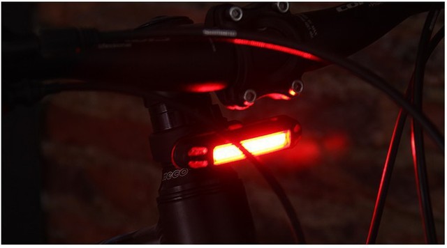 Lampa tylne rowerowa z ładowaniem USB, wodoodporna - LED - Wianko - 12