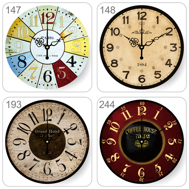 Zegar ścienny vintage - huśtawka wahadło absolutnie cicho - dekoracja wnętrz salonu - okrągłe zegary ścienne duvar saati - Wianko - 6