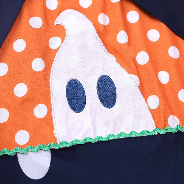 Sukienka dla dzieci dziewczynki w kropki z motywem dyni Halloween - Wianko - 25