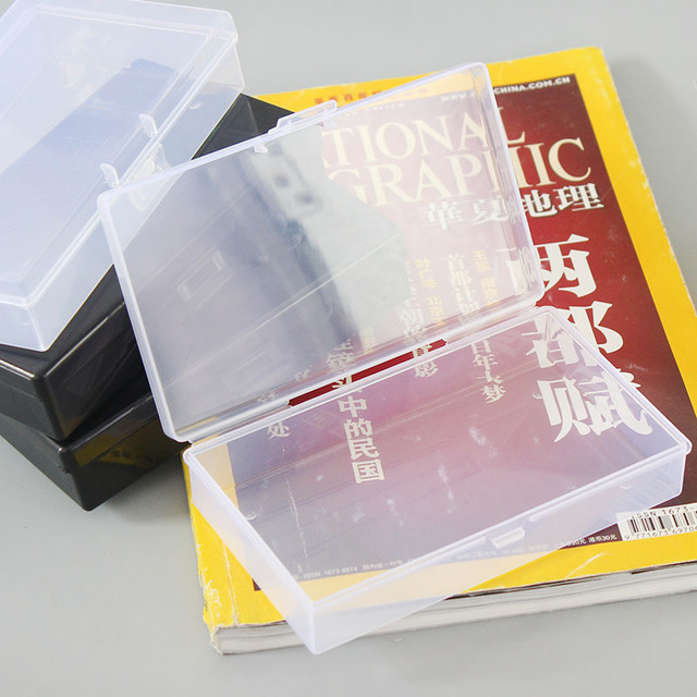 Uniwersalne przezroczyste plastikowe pudełko do przechowywania biżuterii w kształcie kwadratu - Wianko - 3
