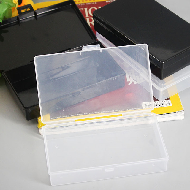 Uniwersalne przezroczyste plastikowe pudełko do przechowywania biżuterii w kształcie kwadratu - Wianko - 2