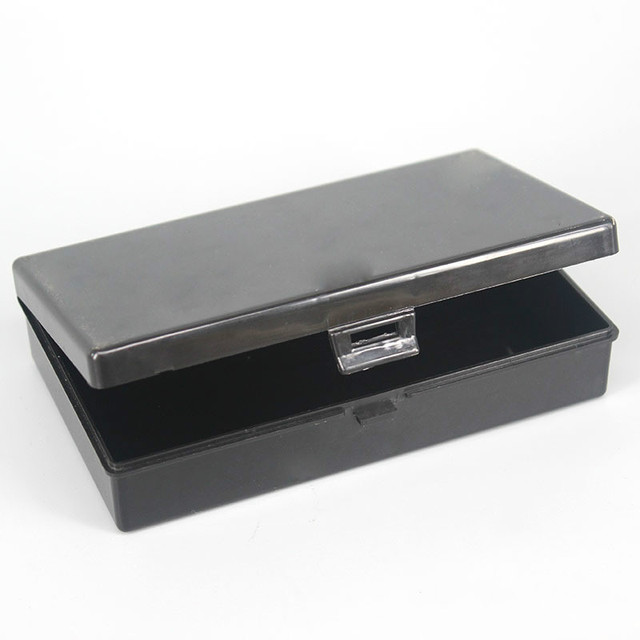 Uniwersalne przezroczyste plastikowe pudełko do przechowywania biżuterii w kształcie kwadratu - Wianko - 4