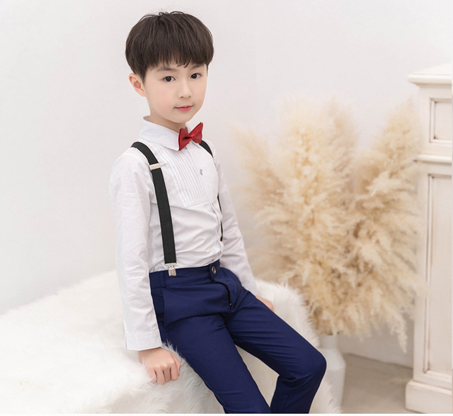 Garnitur dziecięcy formalny - książęcy strój dla chłopców na ślub, ceremonię i szkołę - Wianko - 8