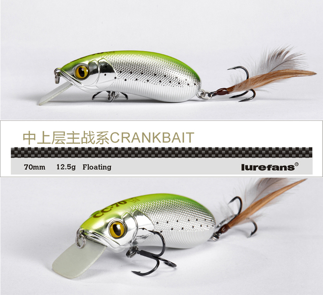 Przynęta Crankbait Jerk Lurefans CC70 pływająca 70mm 13g Sea Bass fałszywa twarda przynęta karpia błystka Wobbler Set - Wianko - 12