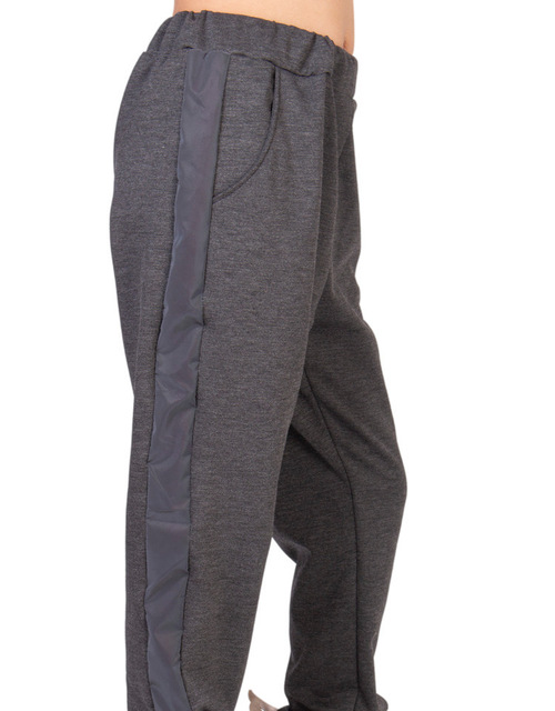 Dresowe spodnie dziecięce 2021 w stylu Hip Hop z odblaskowymi wstawkami - szare - Wianko - 8