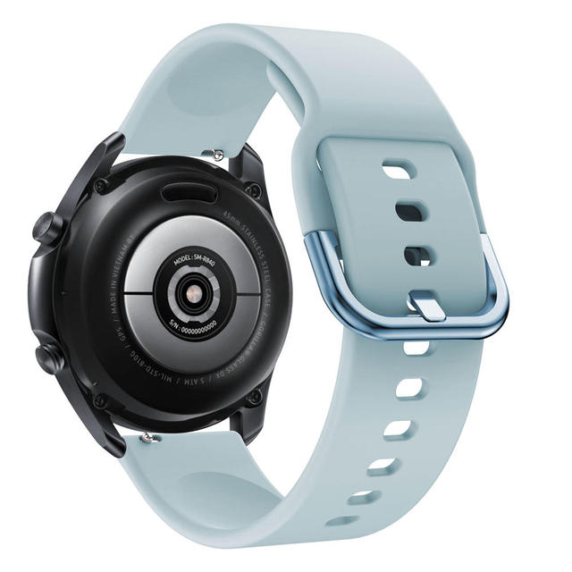Silikonowy pasek do zegarka Samsung Galaxy 3 - Sportowy pasek inteligentny - 20mm 22mm paski do zegarków - Wianko - 16