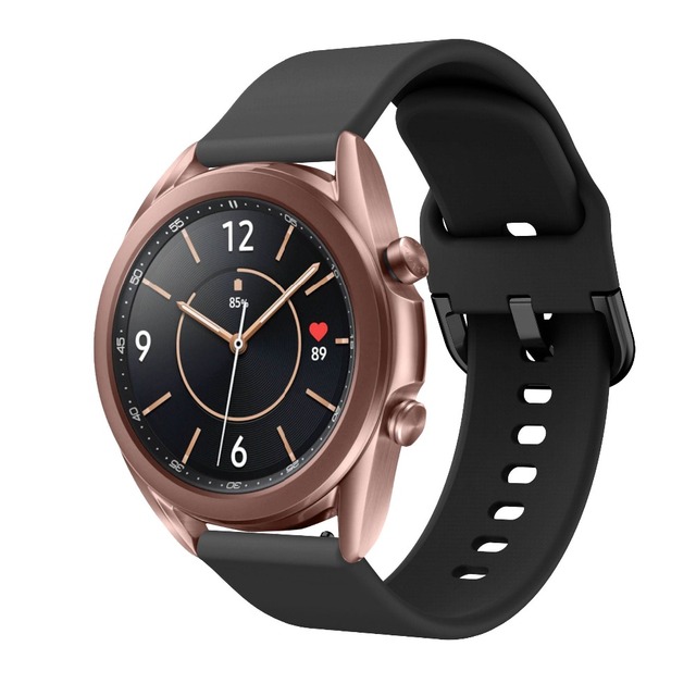Silikonowy pasek do zegarka Samsung Galaxy 3 - Sportowy pasek inteligentny - 20mm 22mm paski do zegarków - Wianko - 22