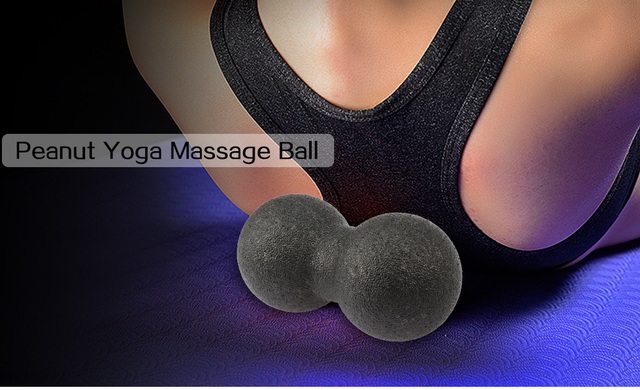 EPP Myofascial Release orzechowa piłka do masażu i fitnessu z podwójnym Roller Trigger Point Therapy - Piłki fitness - Wianko - 11