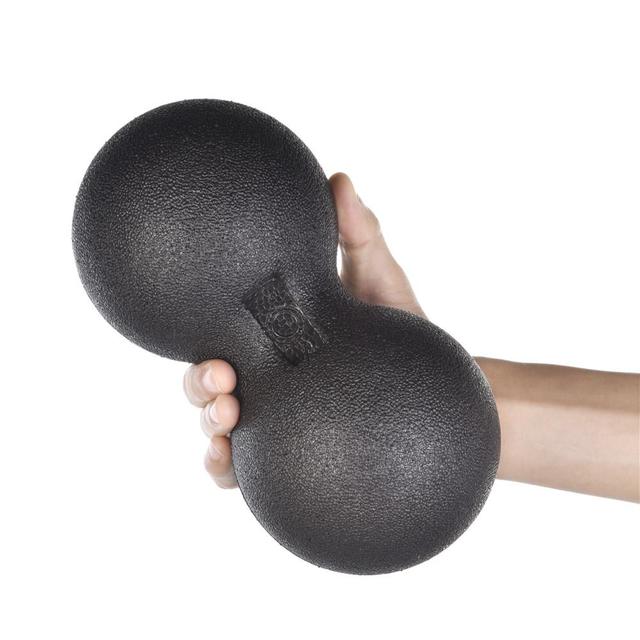 EPP Myofascial Release orzechowa piłka do masażu i fitnessu z podwójnym Roller Trigger Point Therapy - Piłki fitness - Wianko - 7