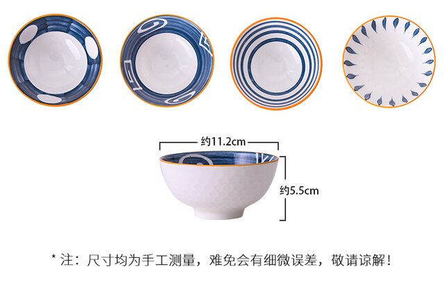 Zestaw stołowy miseczka ceramiczna kot na szczęście 2/4/6 sztuk - Wianko - 10