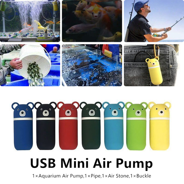 Mini Pompa Powietrzna USB do Akwarium - Cicha, Energooszczędna, Przenośna - Wianko - 2