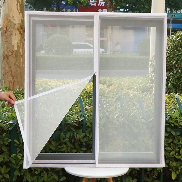 Zabezpieczenie okna przeciw owadom z zamkiem błyskawicznym i niewidocznym ekranem - Wianko - 3