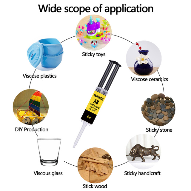 Suchy, przemysłowy klej o wysokiej lepkości - wytrzymały, 4ml/25ml - do majsterkowania i napraw - Wianko - 7