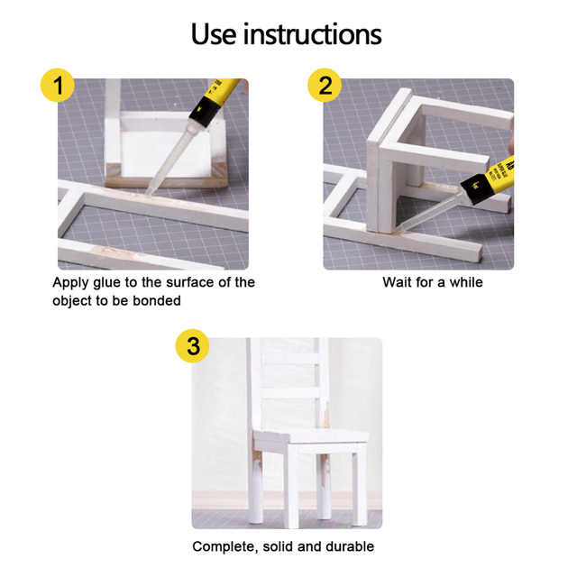 Suchy, przemysłowy klej o wysokiej lepkości - wytrzymały, 4ml/25ml - do majsterkowania i napraw - Wianko - 5