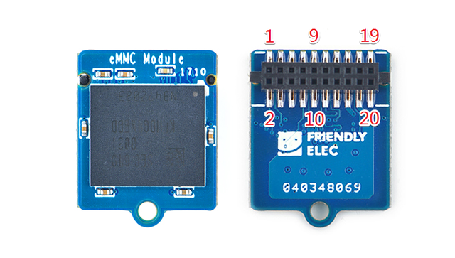Moduł EMMC RealQvol FriendlyELEC z adapterem - 8GB/16GB/32GB/64GB - kompatybilny z Nanopi Raspberry Pi - Wianko - 1