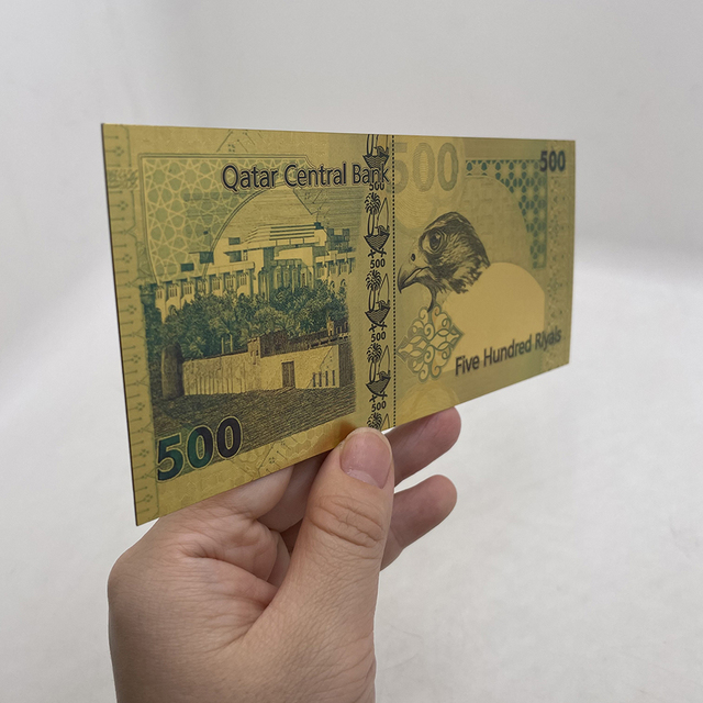 10 sztuk złotych banknotów pamiątkowych 0 Euro Mona Lisa Smile 500 Euro 500 Riyals do kolekcji Momery - Wianko - 3