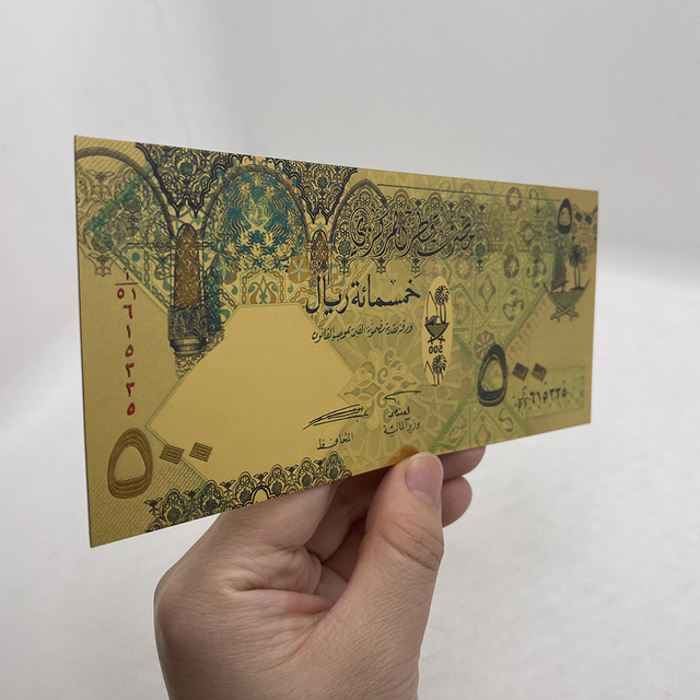 10 sztuk złotych banknotów pamiątkowych 0 Euro Mona Lisa Smile 500 Euro 500 Riyals do kolekcji Momery - Wianko - 4