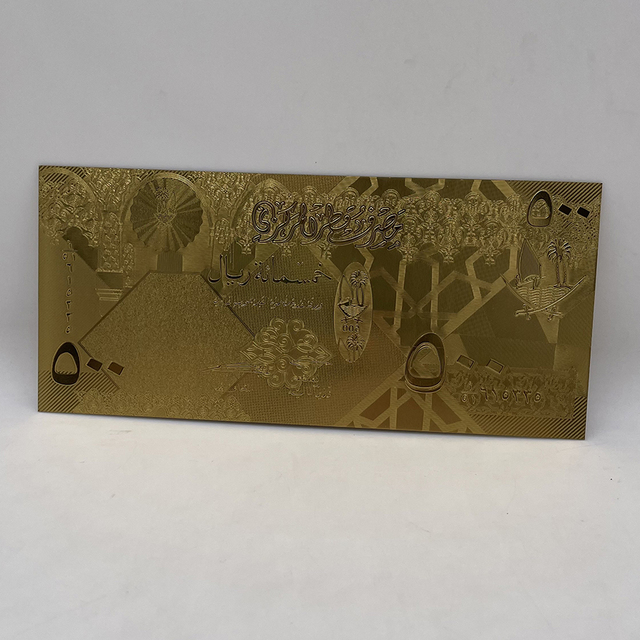 10 sztuk złotych banknotów pamiątkowych 0 Euro Mona Lisa Smile 500 Euro 500 Riyals do kolekcji Momery - Wianko - 6