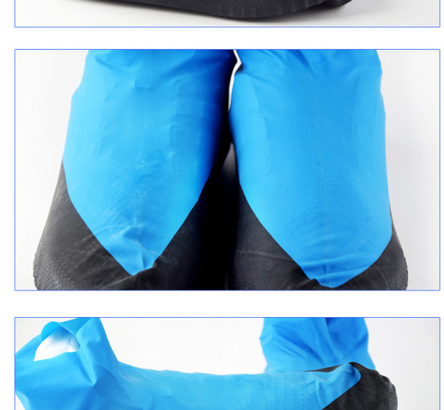 Wodoodporny pokrowiec na gumowe buty wielokrotnego użytku - ochrona przed deszczem, elastyczne ochraniacze na buty, antypoślizgowe, dla rowerzystów (Dropshipping) - Wianko - 7