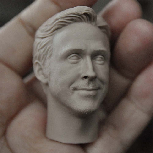 La La Land Ryan Gosling - niepomalowana głowa modelu o skali 1/6 dla 12'' figurki akcji - DIY - Wianko - 3